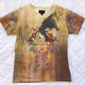 Bit & Bridle horse lover tee size M